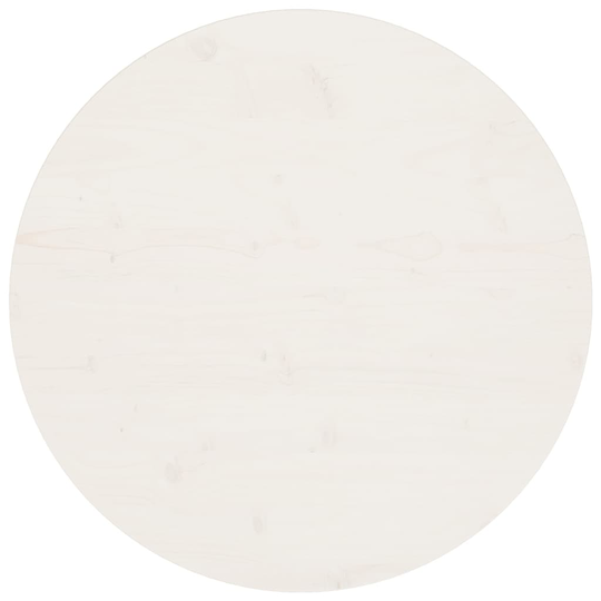 vidaXL Pöytälevy valkoinen Ø70x2,5 cm täysi mänty