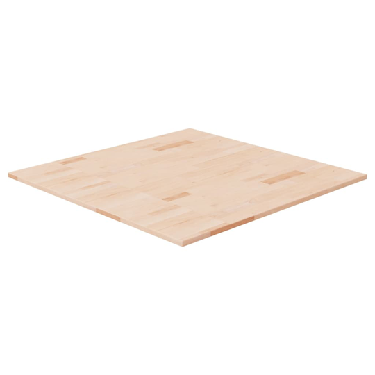 vidaXL Neliönmuotoinen pöytälevy 80x80x1,5 cm käsittelemätön tammi