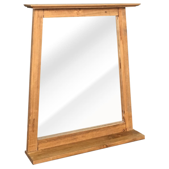 vidaXL Kylpyhuoneen peili täysi mänty 70x12x79 cm