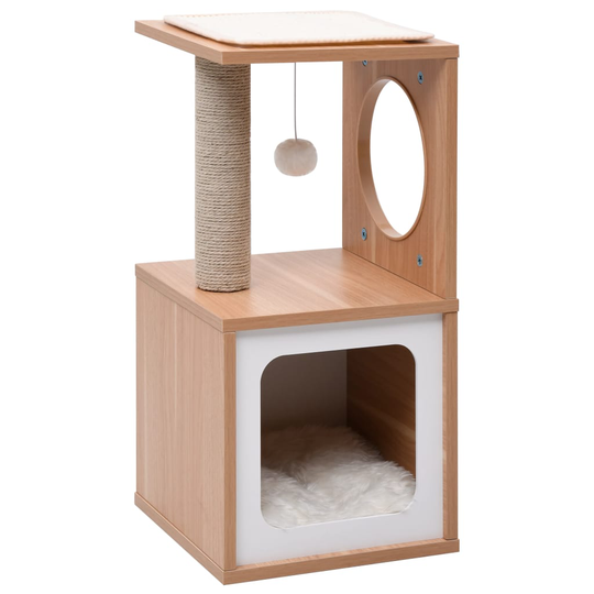 vidaXL Kissan kiipeilypuu sisal-raapimismatolla 60 cm