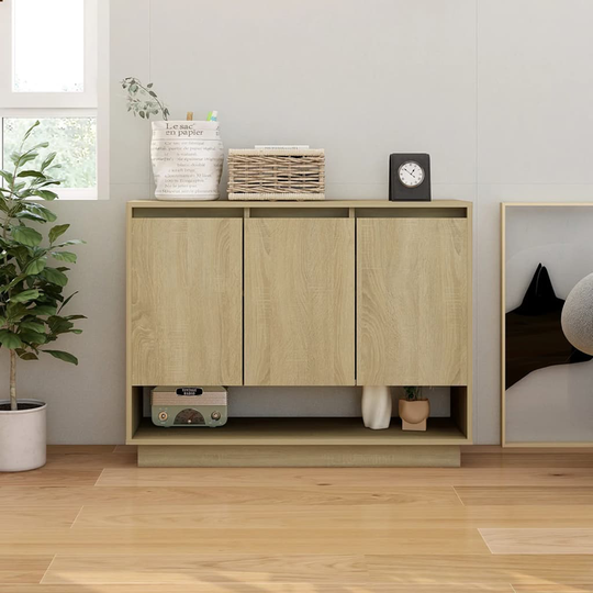 vidaXL Senkki Sonoma-tammi 97x31x75 cm lastulevy