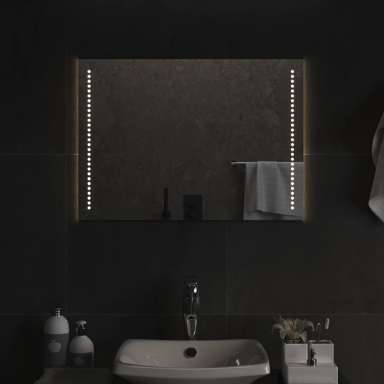 vidaXL Kylpyhuoneen LED-peili 50x70 cm