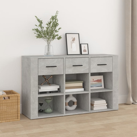 vidaXL Senkki betoninharmaa 100x30x59,5 cm tekninen puu