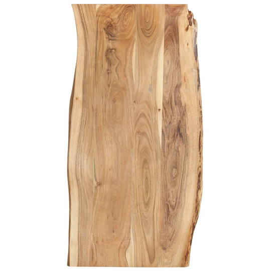 vidaXL Pöytälevy täysi akaasiapuu 118x(50-60)x2,5 cm