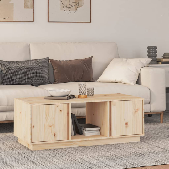 vidaXL Sohvapöytä 110x50x40 cm täysi mänty