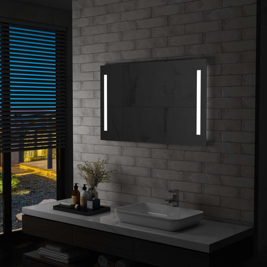 vidaXL Kylpyhuoneen LED-seinäpeili 100x60 cm
