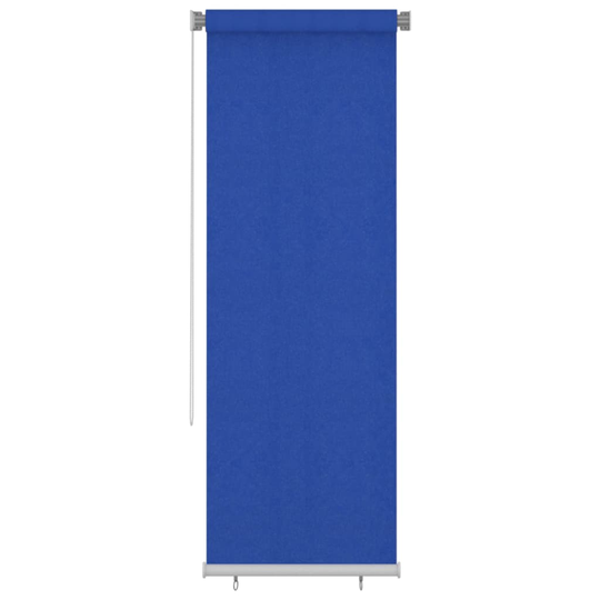 vidaXL Rullaverho ulkotiloihin 80x230 cm sininen HDPE