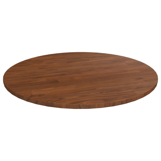 vidaXL Pyöreä pöytälevy tummanruskea Ø 60x1,5 cm käsitelty tammi