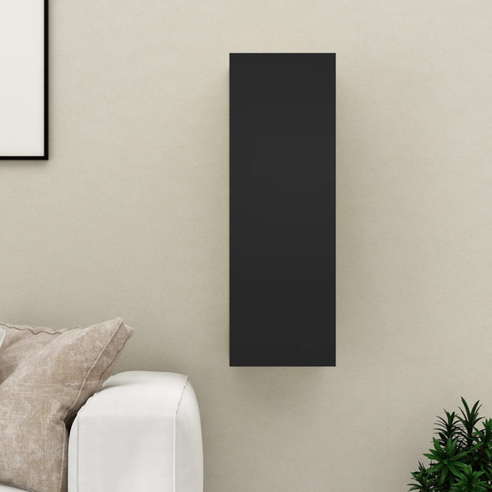 vidaXL TV-taso musta 30,5x30x90 cm lastulevy