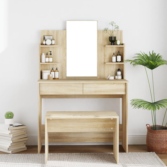 VidaXL Peilipöytä Sonoma-tammi 96x40x142 cm
