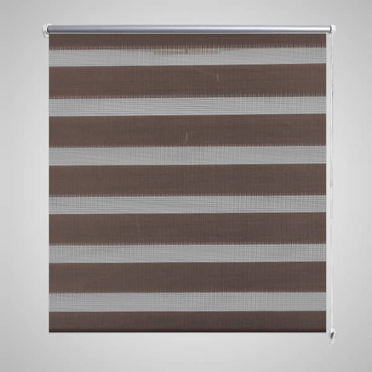 Zebra rullakaihdin 100 x 175 cm kahvinruskea