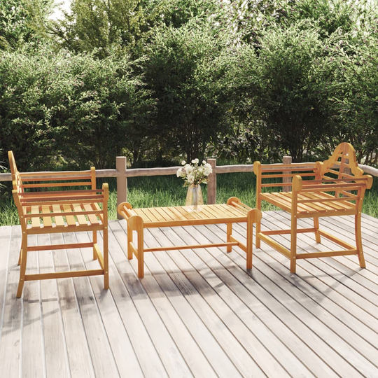 vidaXL Puutarhatuolit 2 kpl 91x62x94 cm täysi tiikki