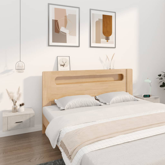 vidaXL Seinäkiinnitettävät yöpöydät 2 kpl betoninharmaa 50x36x25 cm