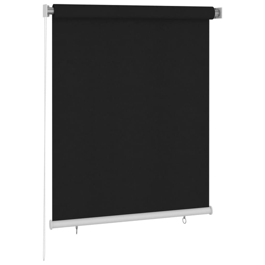 vidaXL Rullaverho ulkotiloihin 120x140 cm musta