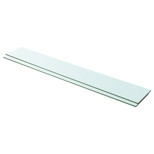 vidaXL Hyllyt 2 kpl kirkas lasi 100x15 cm