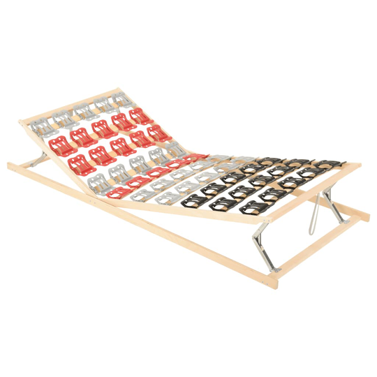vidaXL Sängynrunko 12 säleellä säädettävät päädyt 70x200 cm