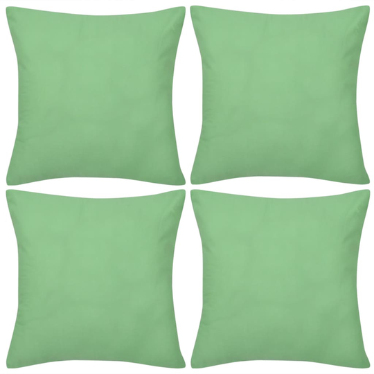 Omenanvihreä Tyynynpäällinen Puuvilla 4kpl 40 x 40 cm