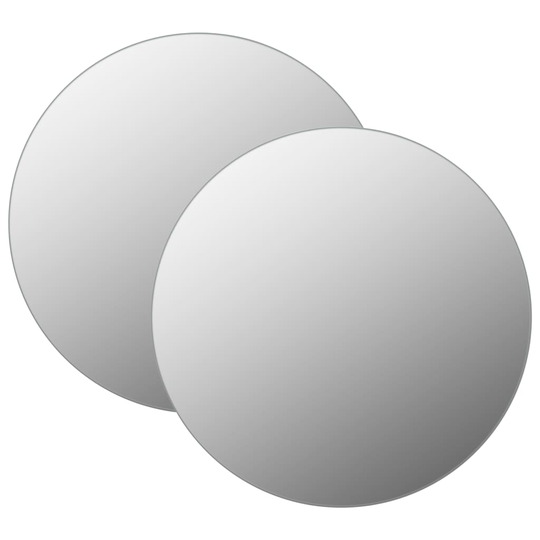 vidaXL Seinäpeilit 2 kpl 40 cm pyöreä lasi