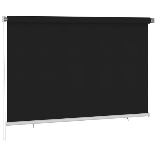 vidaXL Rullaverho ulkotiloihin 220x140 cm musta