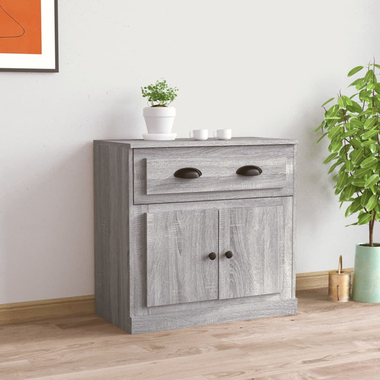 vidaXL Senkki harmaa Sonoma 70x35,5x67,5 cm tekninen puu