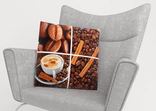 Koristetyynyliina Coffee 3 50x50 cm