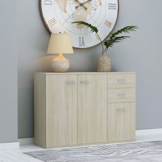 vidaXL Senkki Sonoma-tammi 105x30x75 cm lastulevy