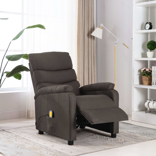 vidaXL Hierova Wing Back nojatuoli taupe kangas