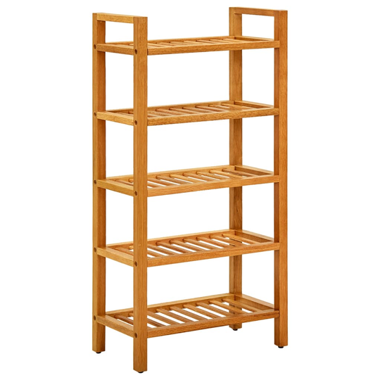 vidaXL Kenkäteline 5 hyllyä 50x27x100 cm täystammi