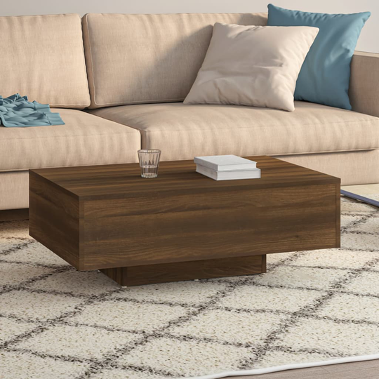 vidaXL Sohvapöytä ruskea tammi 85x55x31 cm tekninen puu