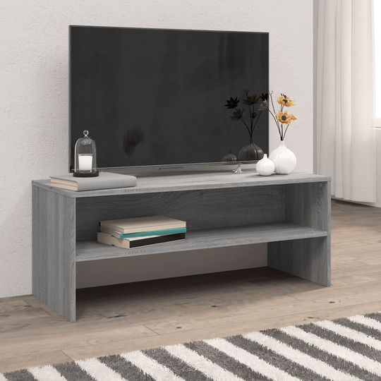 vidaXL TV-taso harmaa Sonoma 100x40x40 cm tekninen puu
