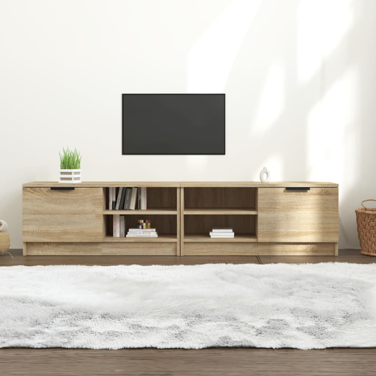 vidaXL TV-tasot 2 kpl Sonoma-tammi 80x35x36,5 cm tekninen puu