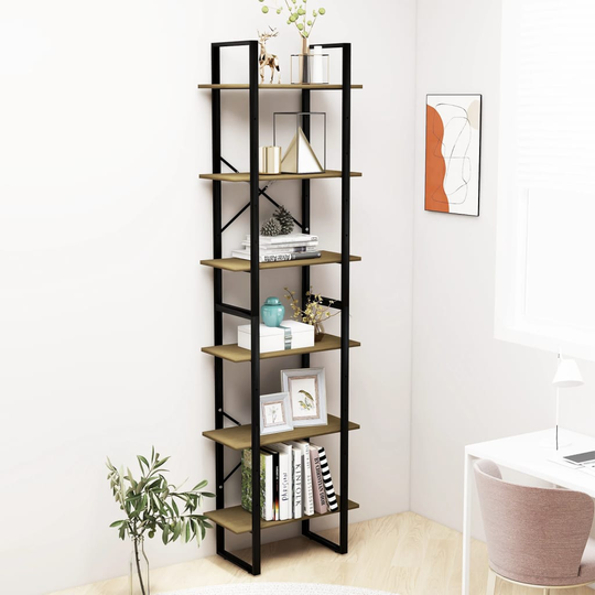 vidaXL Säilytyshylly ruskea 60x30x210 cm täysi mänty