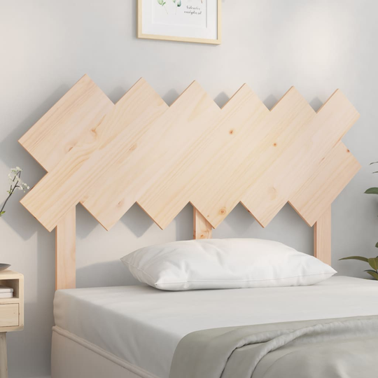 vidaXL Sängynpääty 122,5x3x80,5 cm täysi mänty