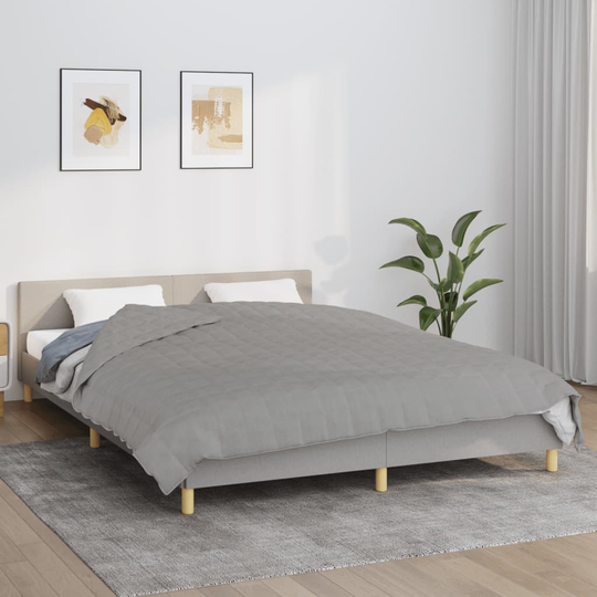 vidaXL Painopeitto harmaa 200x225 cm 13 kg kangas