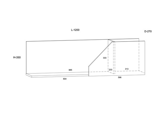 Seinähylly Pax 120 cm