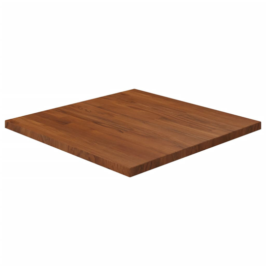 vidaXL Pöytälevy neliö tummanruskea 60x60x2,5 cm käsitelty tammi