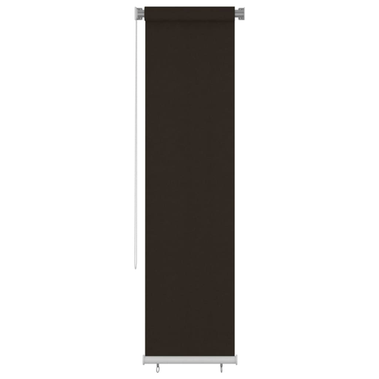 vidaXL Rullaverho ulkotiloihin 60x230 cm ruskea HDPE