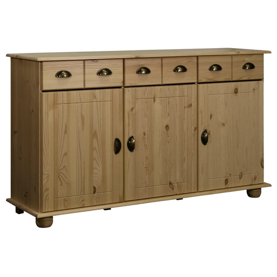 vidaXL Senkki 134x39x79,5 cm täysi mänty