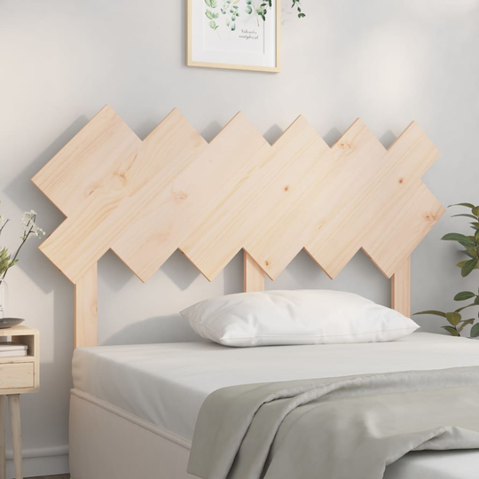 vidaXL Sängynpääty 132x3x81 cm täysi mänty