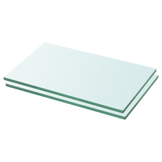 vidaXL Hyllyt 2 kpl kirkas lasi 30x12 cm
