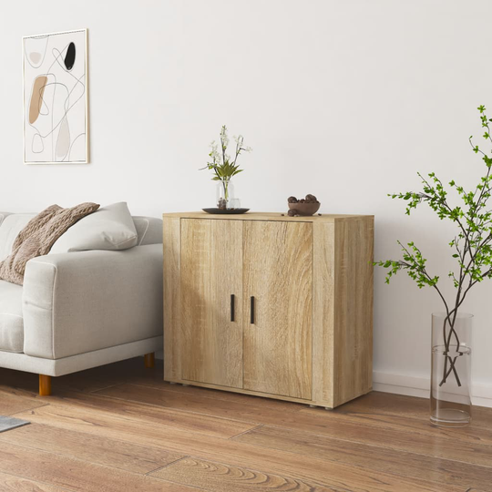 vidaXL Senkki Sonoma-tammi 80x33x70 cm tekninen puu