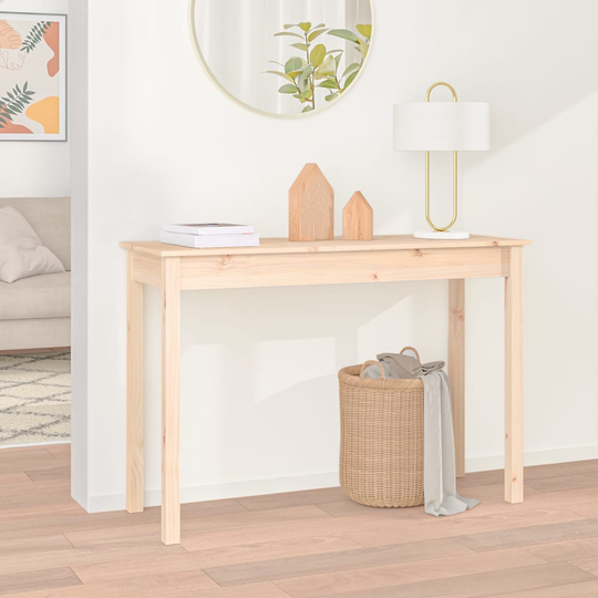 vidaXL Konsolipöytä 110x40x75 cm täysi mänty