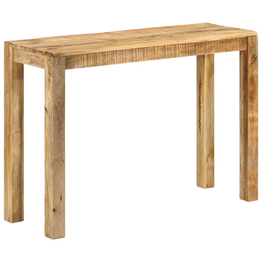 vidaXL Konsolipöytä 110x35x76 cm karkea mangopuu