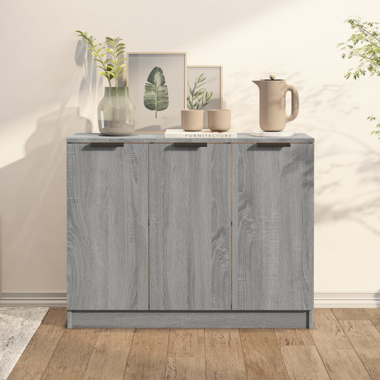 vidaXL Senkki harmaa Sonoma 90,5x30x70 cm tekninen puu