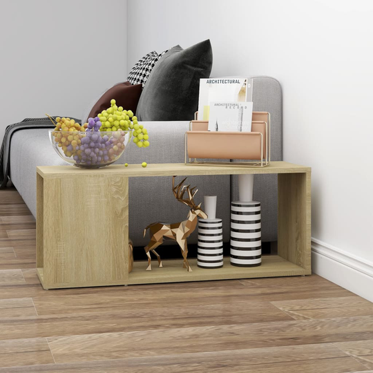 vidaXL TV-taso Sonoma-tammi 80x24x32 cm lastulevy