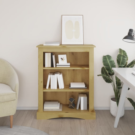 vidaXL Kirjahylly 3-tasoa Meksikon mänty Corona Range 81x29x100 cm