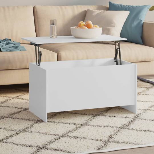 vidaXL Sohvapöytä valkoinen 102x55,5x52,5 cm tekninen puu