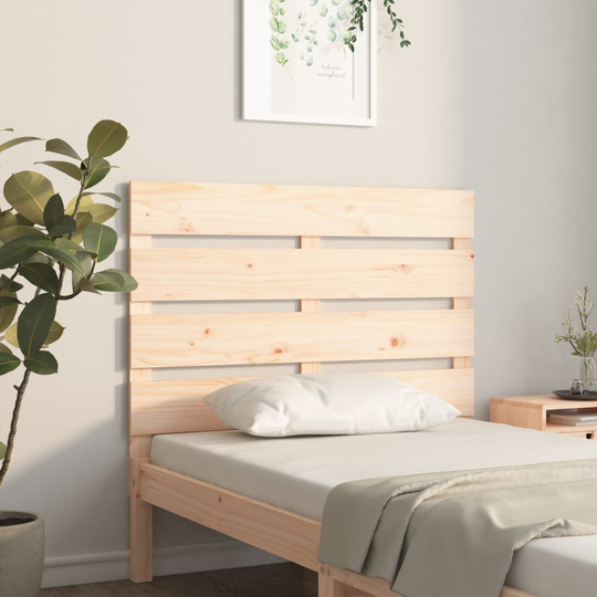 vidaXL Sängynpääty 75x3x80 cm täysi mänty
