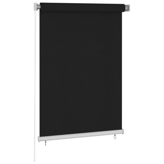 vidaXL Rullaverho ulkotiloihin 100x140 cm musta