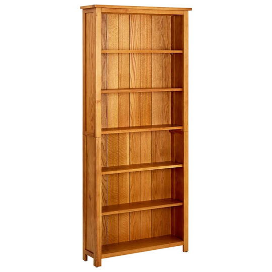 vidaXL Kirjahylly 6 tasoa 80x22,5x180 cm täystammi